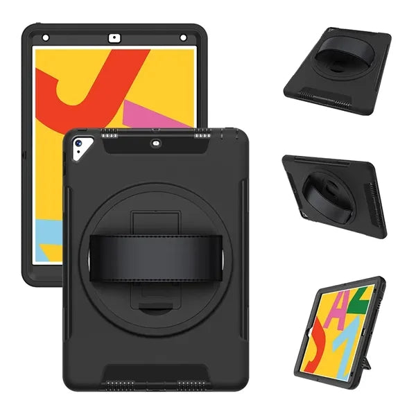 iPad 10.2" 7/8/9th gen  Hand strap Rugged Case