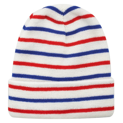 Caribou Striped Knitted Beanies