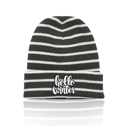 Caribou Striped Knitted Beanies