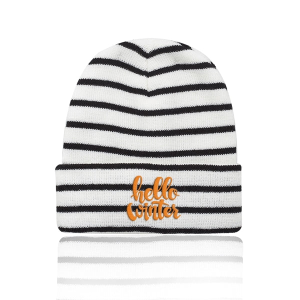 Caribou Striped Knitted Beanies