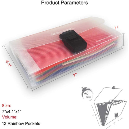 A6 Expandable Accordion Folders