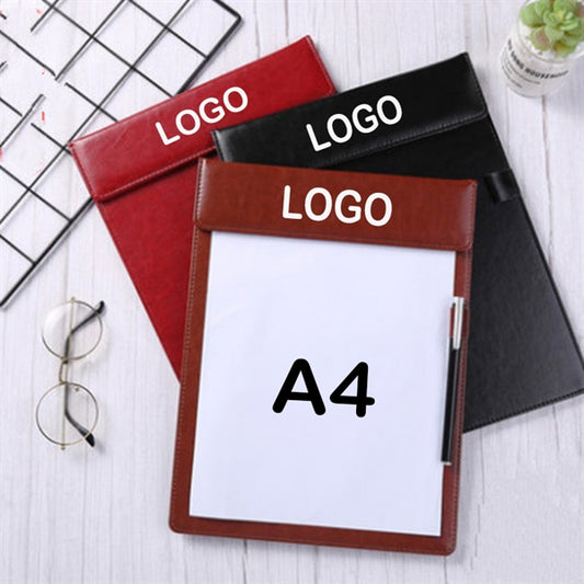 A4 Luxurious Leather Clipboard Writing Tablet Pad Mat