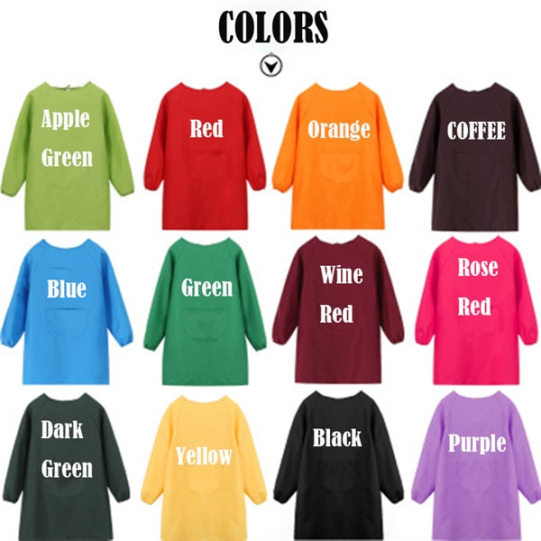 Kids Smocks Long Sleeve Apron