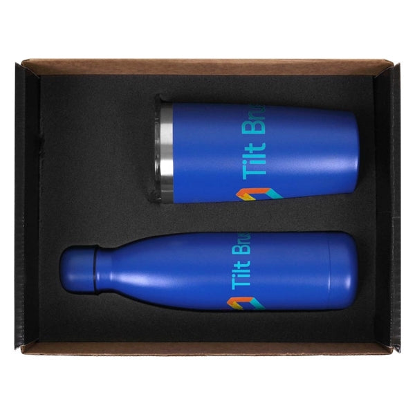 Stainless Steel 17oz. Tumbler & 22oz. Bottle Set