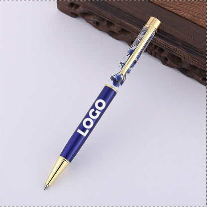 Luxury Flower Metal Ballpoint Pens