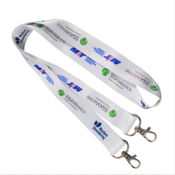 Polyester Open Ended Full Color Sublimated Lanyards