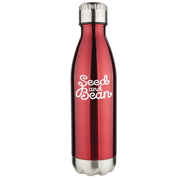 Coral Fleece Blanket Bottle Combo Set