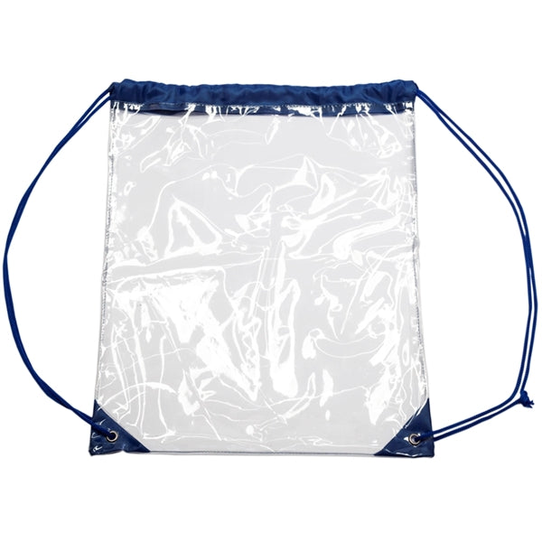 Clear PVC Drawstring Backpack w/ Matching Cinch Bag