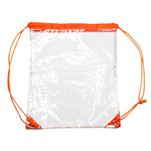 Clear PVC Drawstring Backpack w/ Matching Cinch Bag