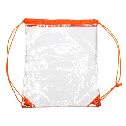 Clear PVC Drawstring Backpack w/ Matching Cinch Bag