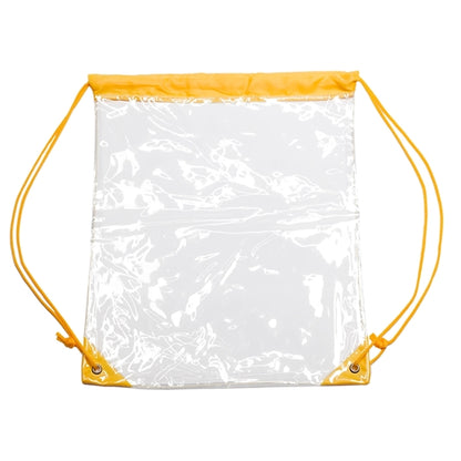 Clear PVC Drawstring Backpack w/ Matching Cinch Bag