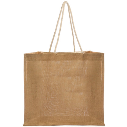 Recyclable Natural Shopping Jute Bag W/ Rope Handle