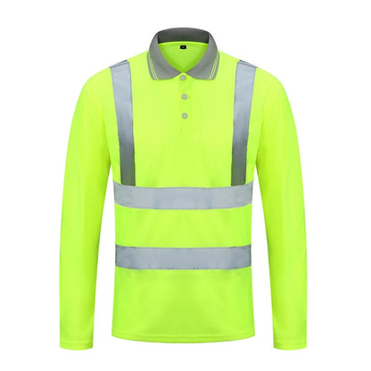L to XXXL safety reflective long sleeves T-shirt