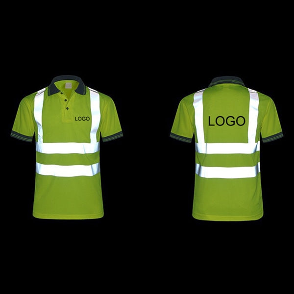 M to XXL safety reflective short sleeves T-shirt