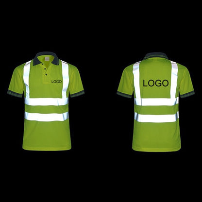 M to XXL safety reflective short sleeves T-shirt