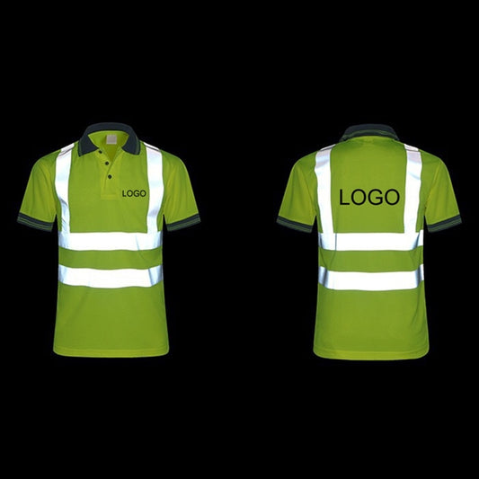 M to XXL safety reflective short sleeves T-shirt
