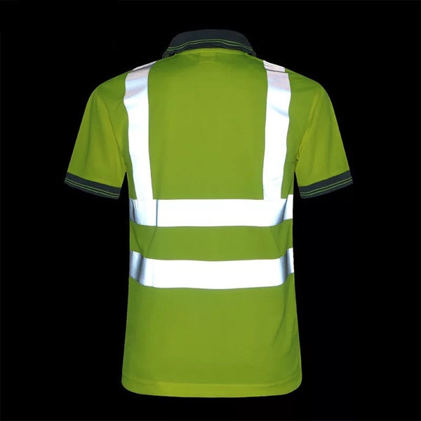 M to XXL safety reflective short sleeves T-shirt