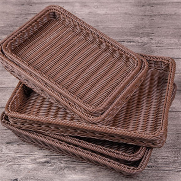 13.8" wicker fruit basket