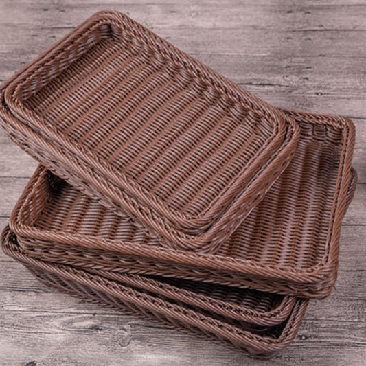 13.8" wicker fruit basket