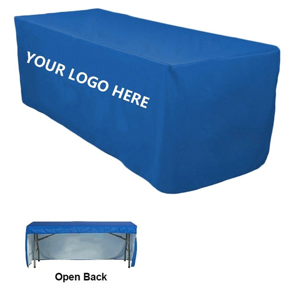 6ft 3 Sided Open Back Table Cover