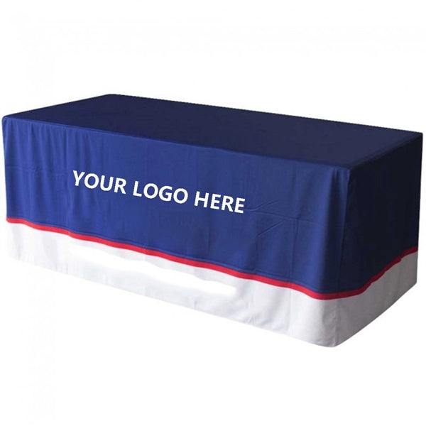 6ft Customized Zipper Back Fitted Table Cover