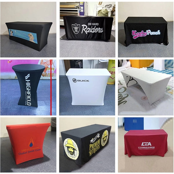 6ft Customized Zipper Back Fitted Table Cover