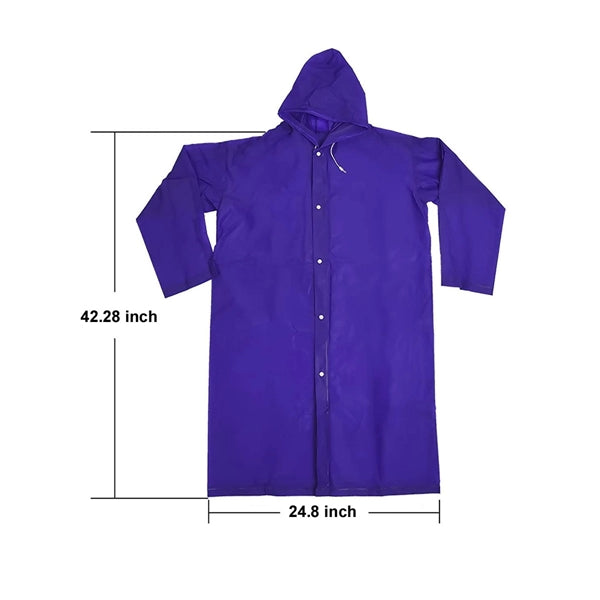 EVA Rain Poncho with Hoods and Sleeves