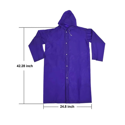 EVA Rain Poncho with Hoods and Sleeves