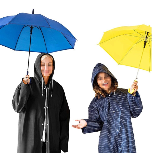 EVA Rain Poncho with Hoods and Sleeves