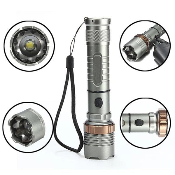 T6 LED Zoomable Tactical Flashlight Torch