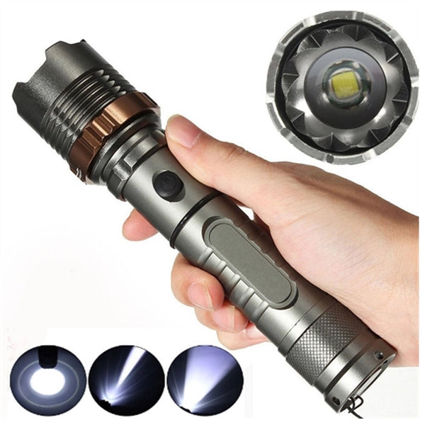 T6 LED Zoomable Tactical Flashlight Torch