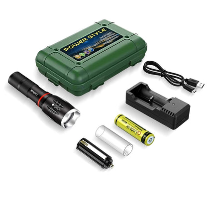 LED Tactical COB Flashlight