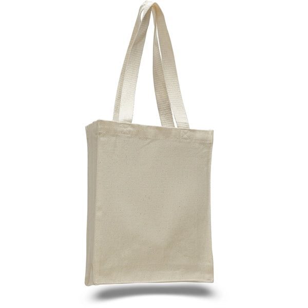 12 Oz. Compact Convention Cotton Canvas Tote Bag (10" x 12")
