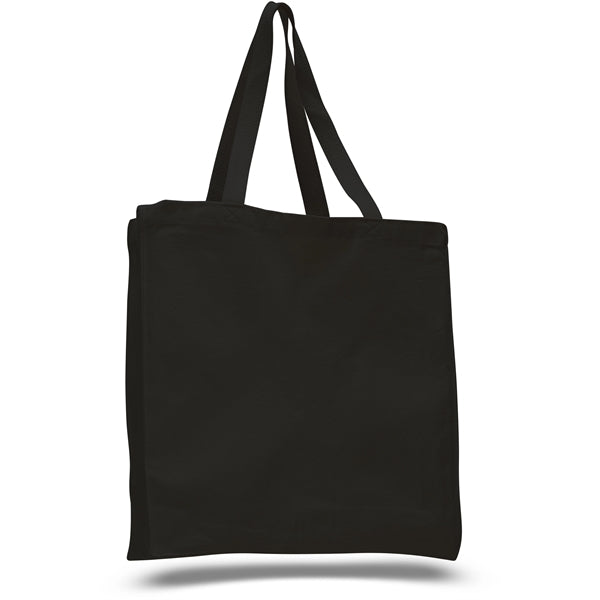 12 oz.Classic Book Tote Bags w/ Gusset Canvas (14"X15"X4")