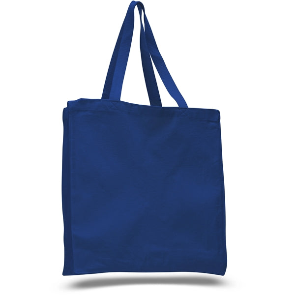 12 oz.Classic Book Tote Bags w/ Gusset Canvas (14"X15"X4")
