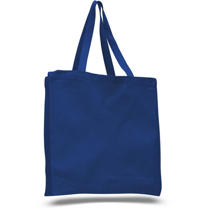 12 oz.Classic Book Tote Bags w/ Gusset Canvas (14"X15"X4")