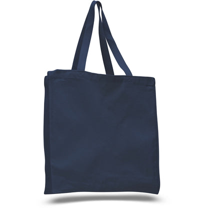 12 oz.Classic Book Tote Bags w/ Gusset Canvas (14"X15"X4")