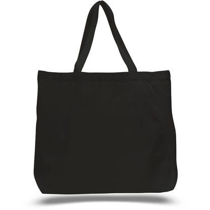 7 oz. Cotton Canvas Jumbo Grocery Tote Bag (20" X 15")