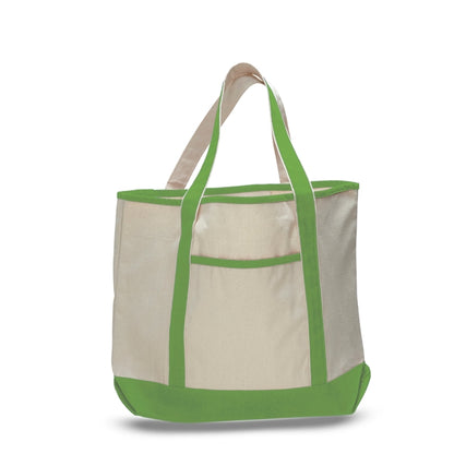 Large Custom Cotton Canvas Tote Bags w/ Interior Pocket 12oz