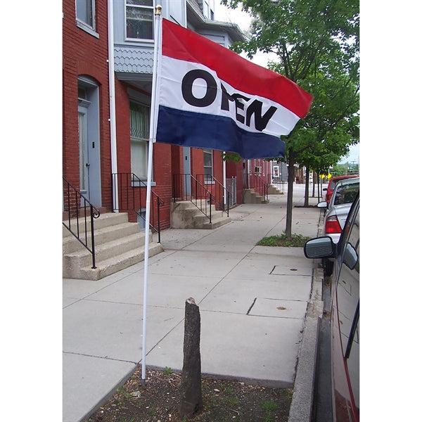 9' x 1" White Aluminum Rotating Pole
