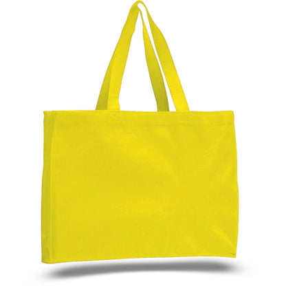 12 oz. Cotton Canvas Gusset Tote Bag (15"x12"X4")