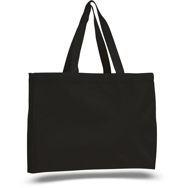 12 oz. Cotton Canvas Gusset Tote Bag (15"x12"X4")
