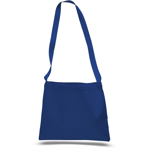 Messenger Cotton Canvas Tote w/ Shoulder Strap 14"W X 12"H