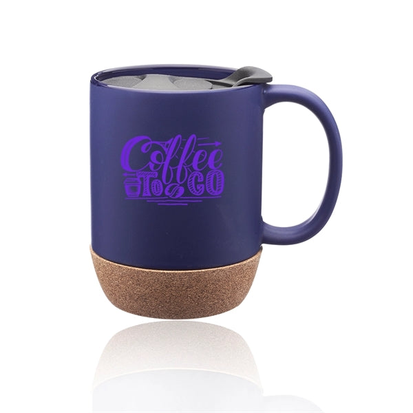 13 oz. Barista Ceramic Custom Mug with Cork Bottom