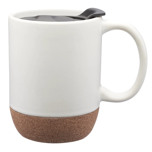 13 oz. Barista Ceramic Custom Mug with Cork Bottom