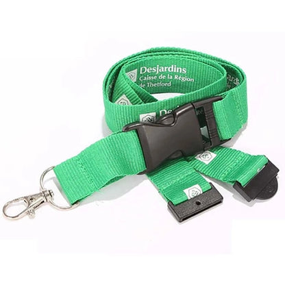 1/2" Polyester Lanyard w/ Buckle Release & Safety Break