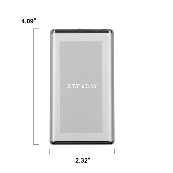 3000 mAH Aluminum Slim Powerbanks
