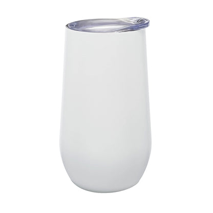 9 oz. Stemless Flute Wine Glass with Lid