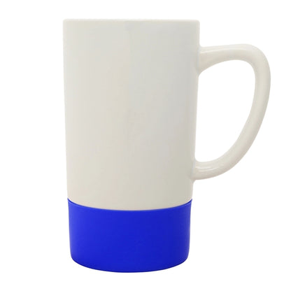18 oz. Silicone Base Ceramic Dishwasher-Safe Mug with Handle