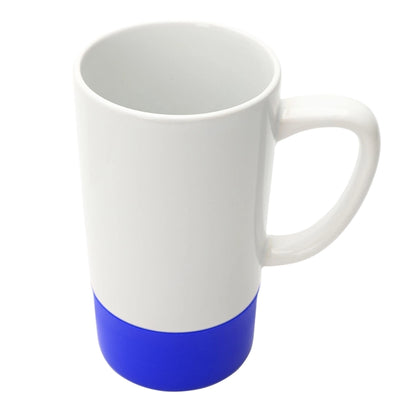 18 oz. Silicone Base Ceramic Dishwasher-Safe Mug with Handle